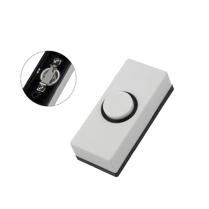 1 pcs Plastic Push Button Doorbell Wall Mounted Door Bell