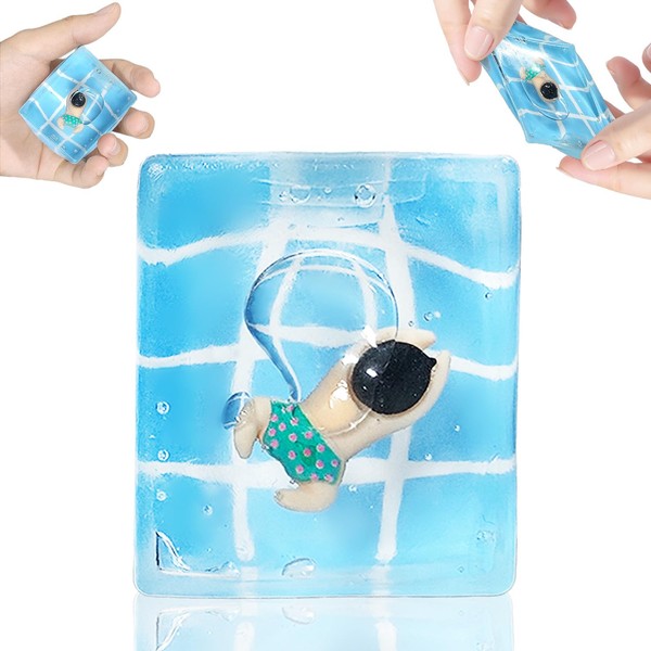 Pool Ice Cubes, Decompression Balls for Children and Adults, Squashed