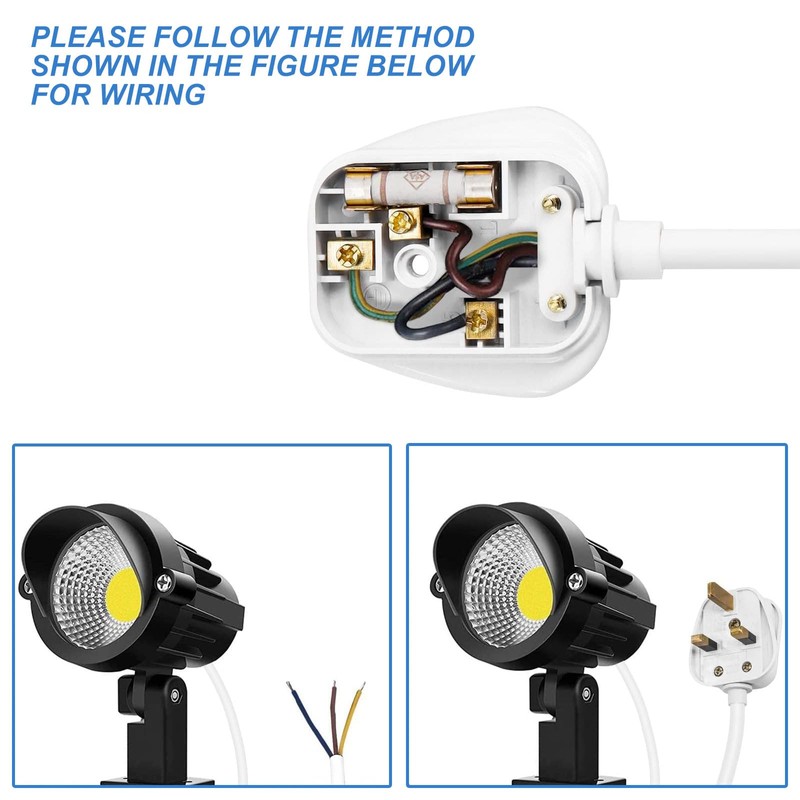 13Amp Plug, 3 Pin Plug UK with Cord Grip Rewireable