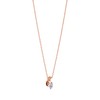 The Kiss SPD263CB Women's Gift Accessory Teardrop Drop Silver Necklace,