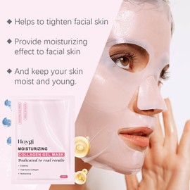 Collagen Overnight Face Mask - Face Mask Skin Care - Hydrating Face Masks for All Skin Types - Deep Collagen Anti Wrinkle Lifting Mask - Facial Masks for Women Skin Care - Spa Gifts for Women (4pcs)