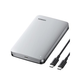 UGREEN 2.5 Inch HDD Case [USB C 3.1 Gen 2 Connection Standard] HDD/SSD Case SATA 3.0 UASP Compatible 6Gbps High-Speed Transfer Rate External Case Up to 6TB Capacity 9.5mm/7mm Thickness HDD Compatible