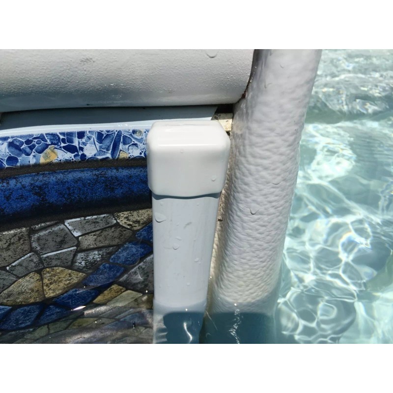 White Swimming Pool white step caps, Cap Plugs #VRF-750X1125-