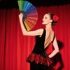 Rainbow Glitter Hand Fan,Large Holographic Foldable Rave Fan with Fabric