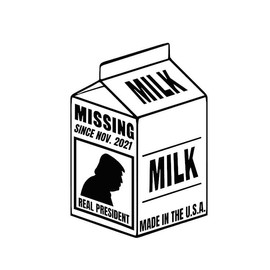 Milk Carton - Missing PresidentDecal by Check Custom Design