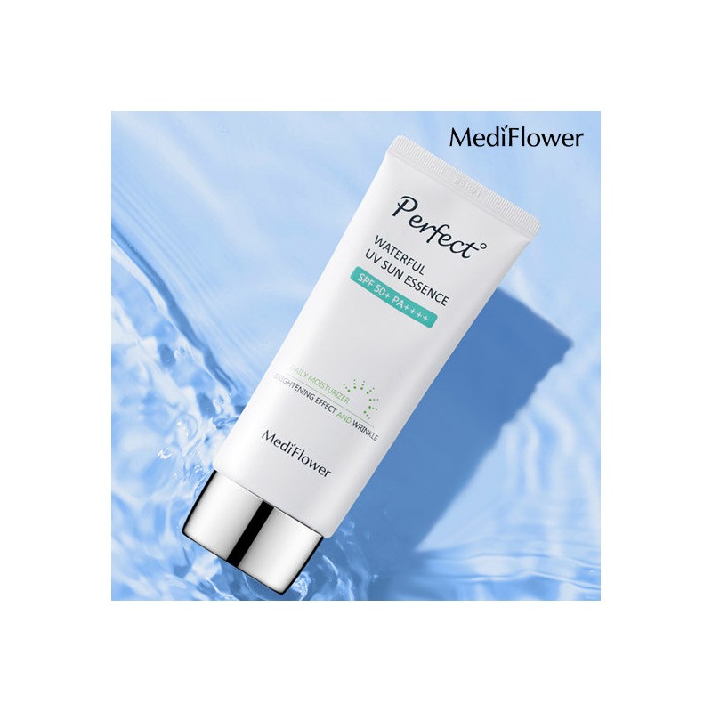 [Mediflower] Perfect Waterful UV Sun Essence 50ml / Moisturizing Sunscreen
