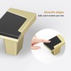 Haliwu 4 Pack Black and Gold Cabinet Knobs - 2