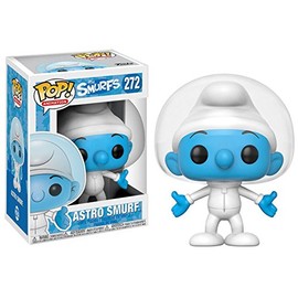 Funko The Smurfs Wave 1 + Pop Protector: Pop! TV Animation Vinyl Figure (Collector Gift Set Bundled with ToyBop Brand Box Protector Case) (Astro Smurf with Helmet #272)