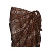 P4F Snake Print Cotton Sarong (Brown)