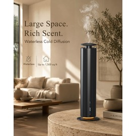 Hotel Waterless Essential Oil Diffuser Battery Powered 1500 Sq Ft Coverage