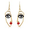 Artistic Face Drop Earrings - Elegant Statement Accessory for Women