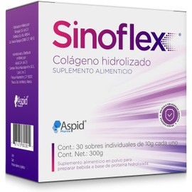 Sinoflex Hydrolyzed Collagen Powder for Joint & Skin Support - Unflavored Dietary Supplement, 30 Packets (300g)