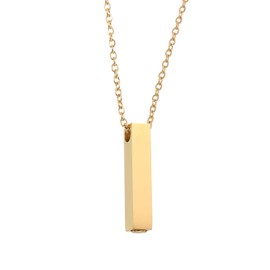 sourcing map Cube Cremation Necklace for Ashes, Urn Ash Memorial Cremation Necklaces Waterproof Keepsake Pendant with Funnel Kit for Ashes of Loved Ones, Pet, Family (Gold Tone)