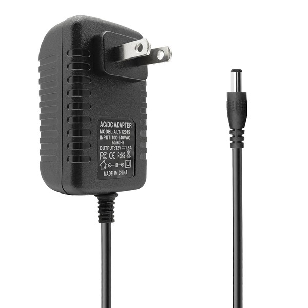 12V 1.5A AC Adapter Power Supply 100-240V 50-60Hz AC to