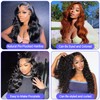 kiotioy Body Wave Lace Front Wig 13x4 HD Lace Frontal