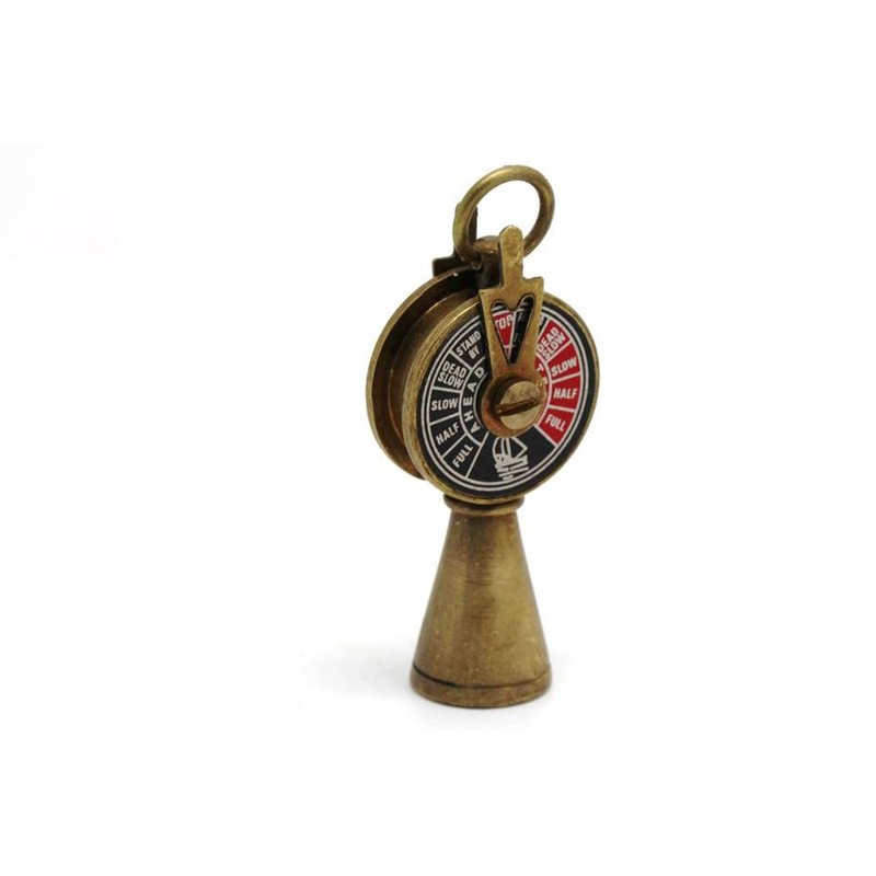 Set of 5 Brass Miniature Nautical Replicas–Vintage-Style Telescope, Compass, Sextant,