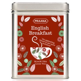PRAANA TEA - English Breakfast Loose Tea- Gift Tin - 100g