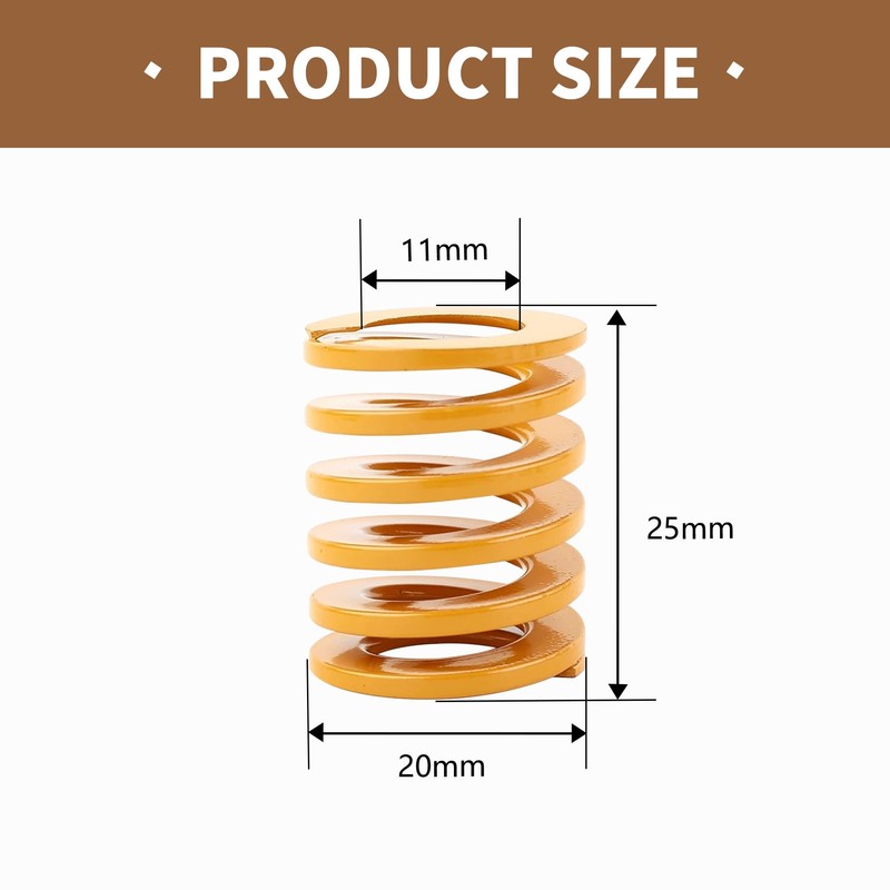 JIHXYER 2pcs Die Spring 20x25mm for 3D Printer Electric Part