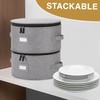 Set of 4 China Storage Cases for Dinnerware - Hard