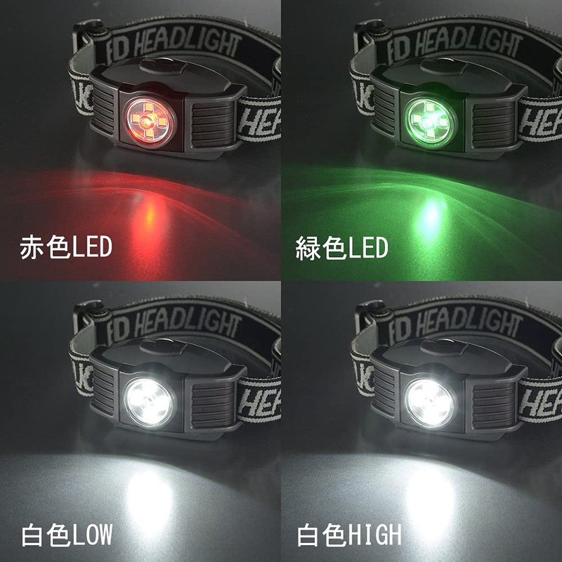 Ohm Electric LC-LW300RG-K 08-1327 OHM LED Headlight, LEAD WARRIOR 300