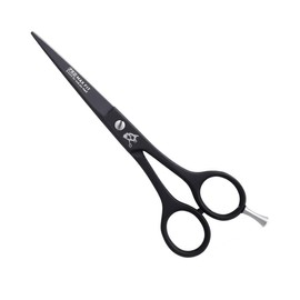 Hairdressing Scissors – Barber Scissor for Hair Cutting – Professional Hair Scissors with Adjustable Screws – Hairdressing scizzors with Comb (Barber Black 6.5")