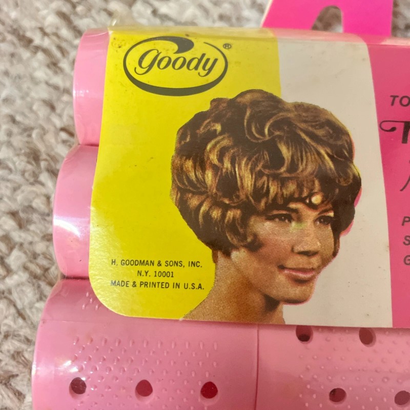 Goody NOS Goody Tousle Mini Teeth Rollers 15 Pink 1-1/8''