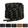 SUBAUM 2 PAIRES Round Strong Work Boot Laces,Heavy Duty Shoe