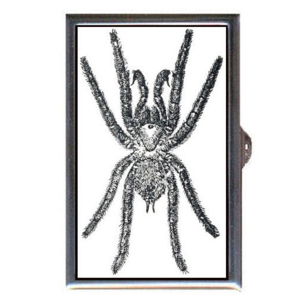 Spider Tarantula Victorian Graphic Creepy Art Decorative Pill Box