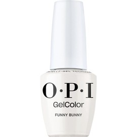 OPI GelColor Funny Bunny | Sheer Soft White Crème UV Cure Gel Nail Polish | Vegan & HEMA Free, Long Lasting, High Shine | OPI