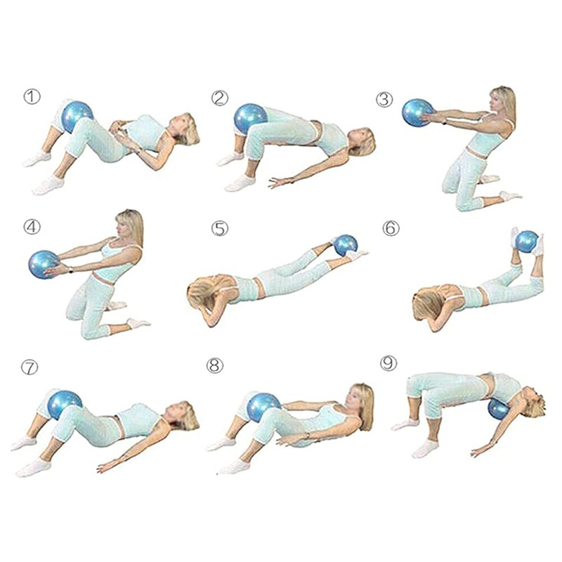 QANYEGN 25cm Heavy Duty Yoga Exercise Ball, 3 Colors Pilates