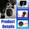 Wire Rope Lock, 2 Pcs Mini Code Lock, Wire Rope