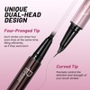 Eyebrow Pen, Waterproof Microblading Eyebrow Pencil, 2-in-1 Dual-Ended 4 Tip