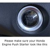 iJDMTOY Gloss Red Real Carbon Fiber Keyless Engine Start/Stop Push