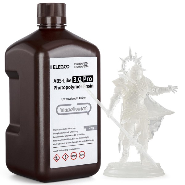 ELEGOO ABS-Like Resin 3.0 Pro, Higher Scratch-Resistance 3D Printing Photopolymer