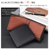 ecoofee Men's Bi-fold Wallet, Genuine Leather, Thin, Box-Shaped Coin Purse,