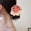 Hair Scrunchies Camellia Elastic Hair Tie Stretchy Rubber Hairband Ponytail