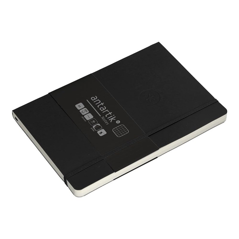 Antartik Notebook with elastic band, soft cover, A5 sheets, squared,