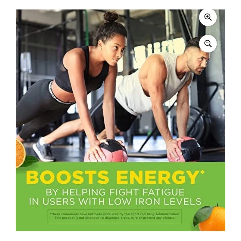 Vitron-C High Potency Iron Supplement, Immune Support, 125mg Vitamin C,