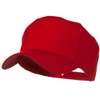 Solid Cotton Twill Pro Style Cap - Red