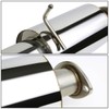 Auto Dynasty 4 Inches Dual Round Muffler Tip Catback Exhaust
