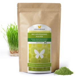 500 g Organic Wheatgrass Powder from Germany, Raw Food Quality, from Young Grasses, No Additives, for Green Smoothies (500 g)