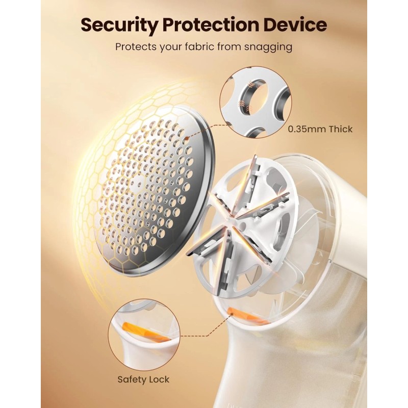 Gaiatop Fabric Shaver Rechargeable, Electric Lint Remover Shaver with LED