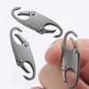 Naisfei 8 Pcs Zipper Clip Theft Deterrent, S Shaped Zipper