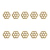 Tiazza 10Pcs Brass Backplate Washers Classical Furniture Decoration Gasket Brass