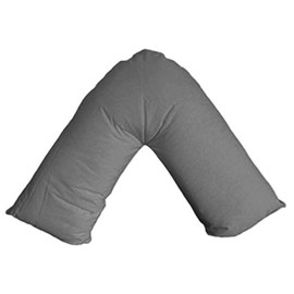 Maria Luxury Bedding & Linen V shaped Orthopaedic Nursing Pillowcase | Neck And Back Support | Pregnancy V-shaped Pillowscase (Grey)