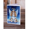 Caroline's Treasures Cavalier Spaniel My Angel Greeting Cards Pack of