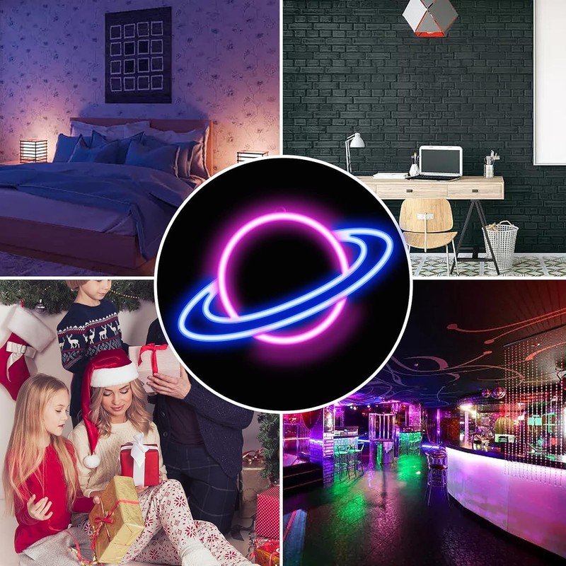 Planet Neon Sign LED Neon Light Sign Decor Bedroom Nursery