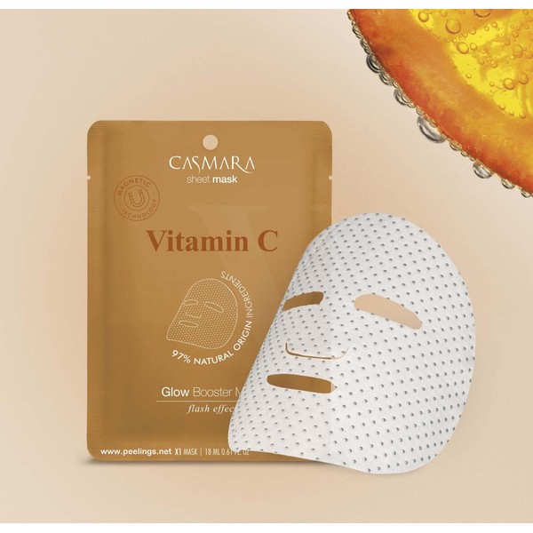 Casmara sheet mask - 5 X Glow Booster Masque Vitamine C