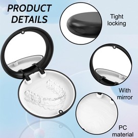 Crunch Splint Bit Box, Brace Box, Tooth Splint, Crunch Splint, Denture Box, Prosthetic Box, Black