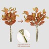 3 Pcs Artificial Euonymus Leave Bunches with Flower Seeds for